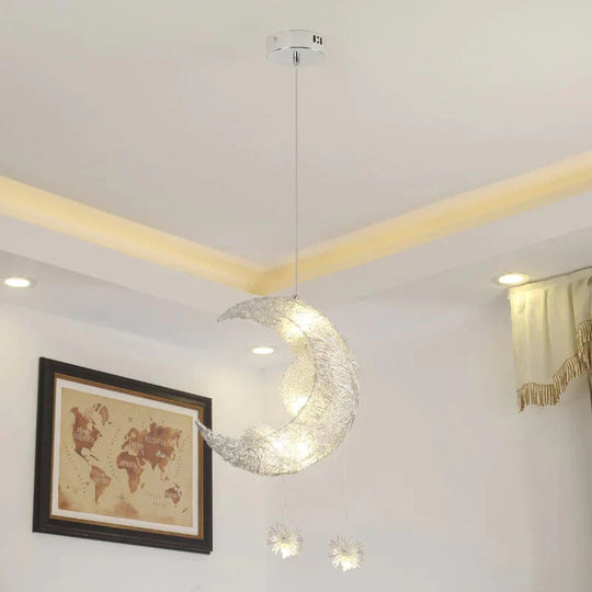 Creative Personality Restaurant Bar Balcony Bedroom Simple Children’s Room Warm Aluminum Wire
