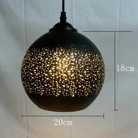 Retro Glass Chandelier Small Living Room Creative Modern Minimalist Master Bedroom Home Net Red