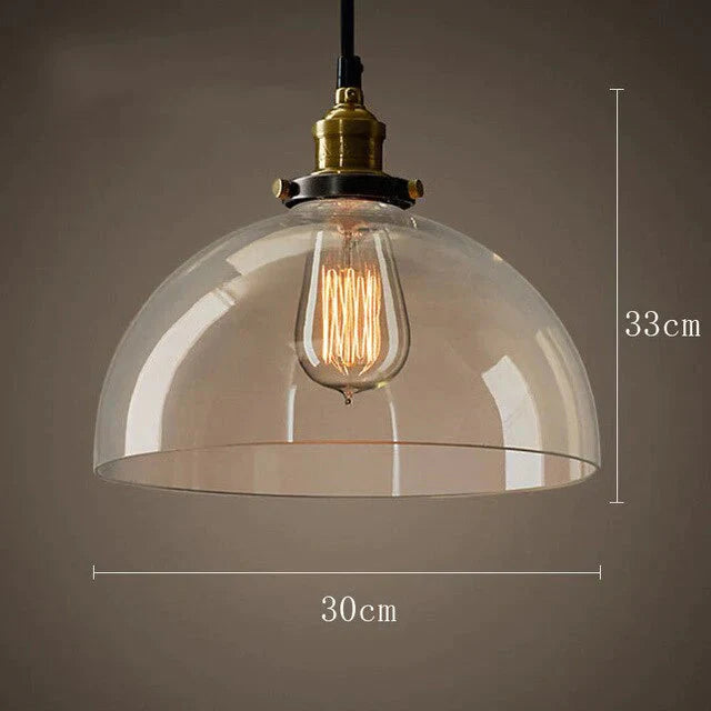 Simple American Glass Chandelier Affordable Retro Industrial Wind Cafe Bar Single Head Restaurant