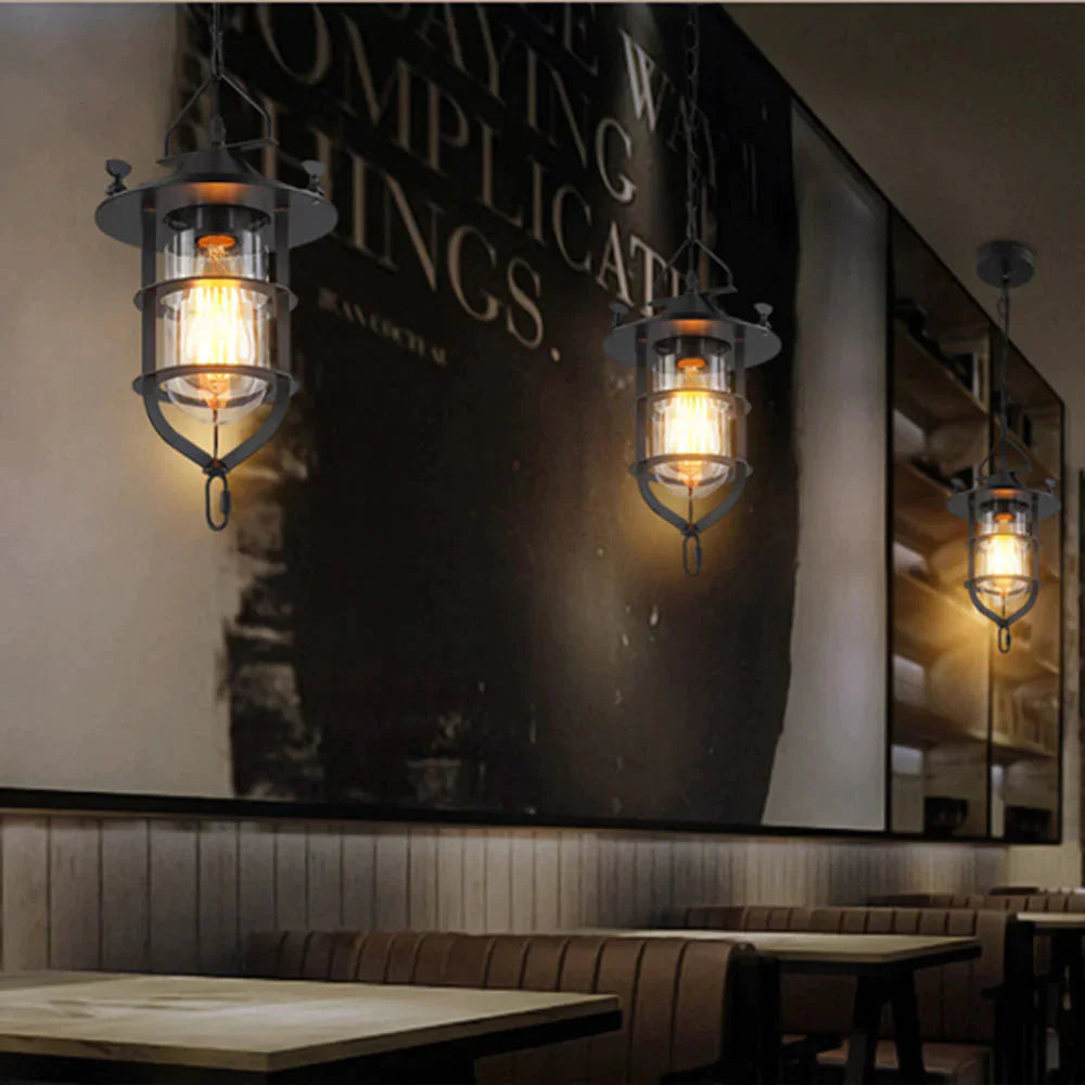 Vintage Loft Pendant Lights Single Head Pot Droplight Metal Industrial Hanging Lamp Dining Room