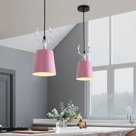 Antler Dining Room Pendant Light Simple Single Head Fashionable Personality Bar Bedside Led