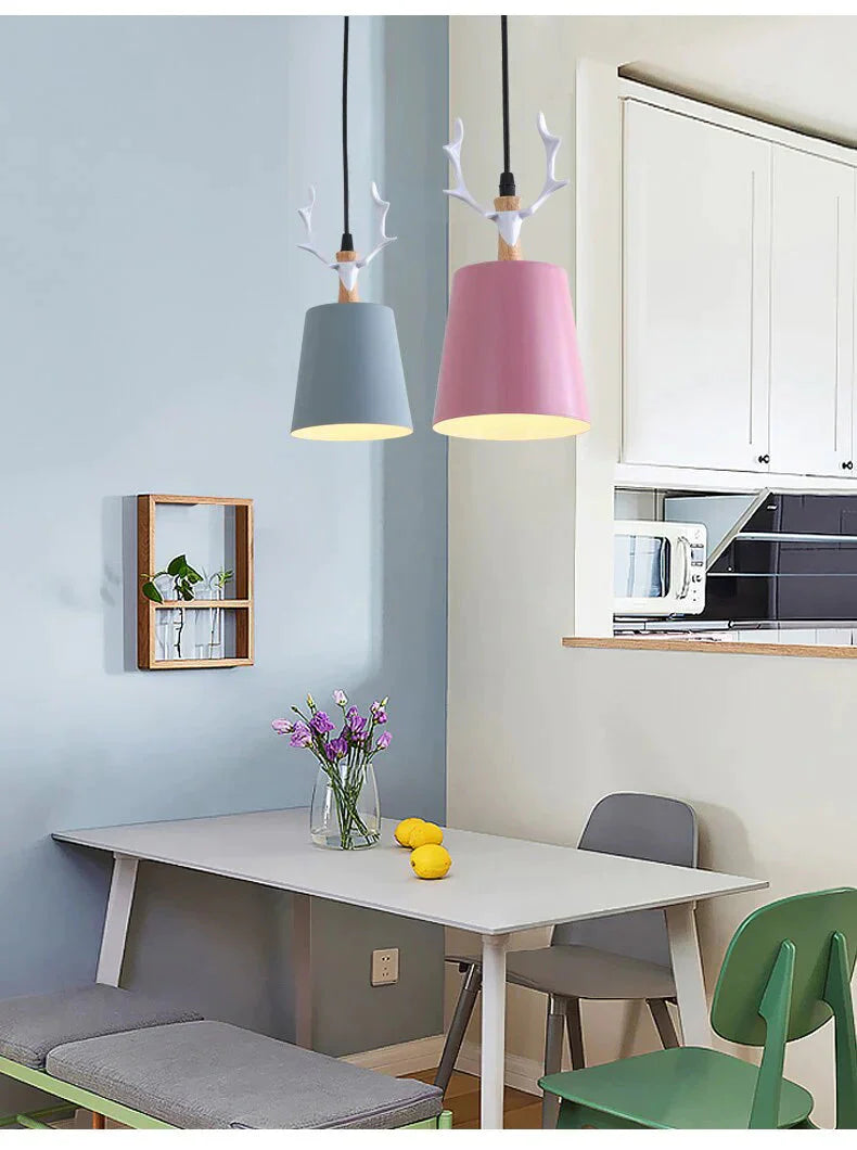 Antler Dining Room Pendant Light Simple Single Head Fashionable Personality Bar Bedside Led