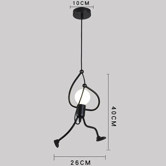 Creative Art Iron Led Pendant Lamp Living Room Bedroom Aisle Corridor Lighting Cord Adjustable