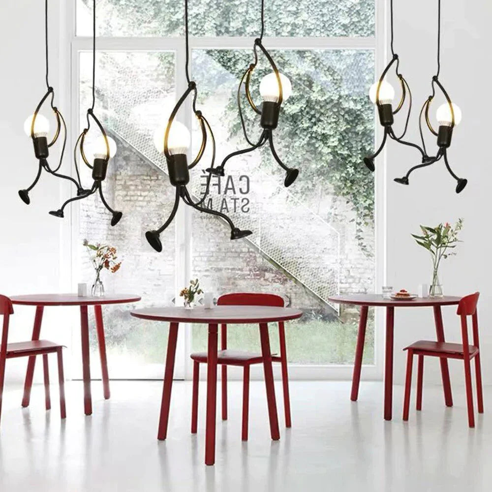 Creative Art Iron Led Pendant Lamp Living Room Bedroom Aisle Corridor Lighting Cord Adjustable
