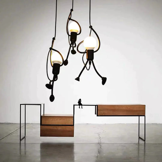 Creative Art Iron Led Pendant Lamp Living Room Bedroom Aisle Corridor Lighting Cord Adjustable