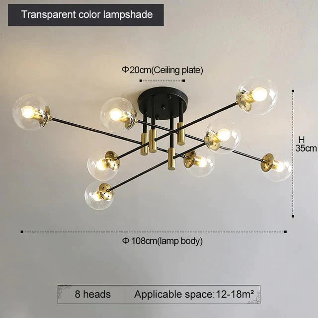 Copper Pendant Light Living Room Brass Lamps Dining Kitchen Fixture Modern Lights Bedroom Lighting