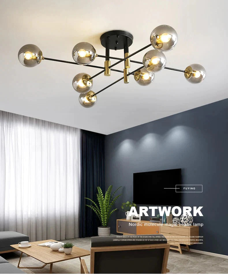 Copper Pendant Light Living Room Brass Lamps Dining Kitchen Fixture Modern Lights Bedroom Lighting