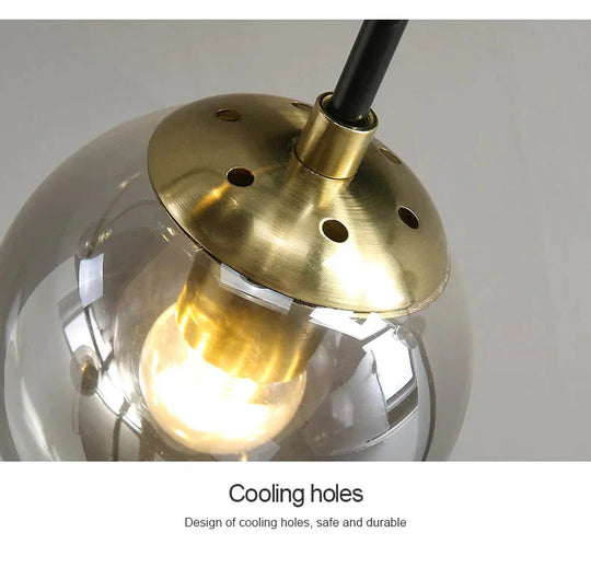 Copper Pendant Light Living Room Brass Lamps Dining Kitchen Fixture Modern Lights Bedroom Lighting
