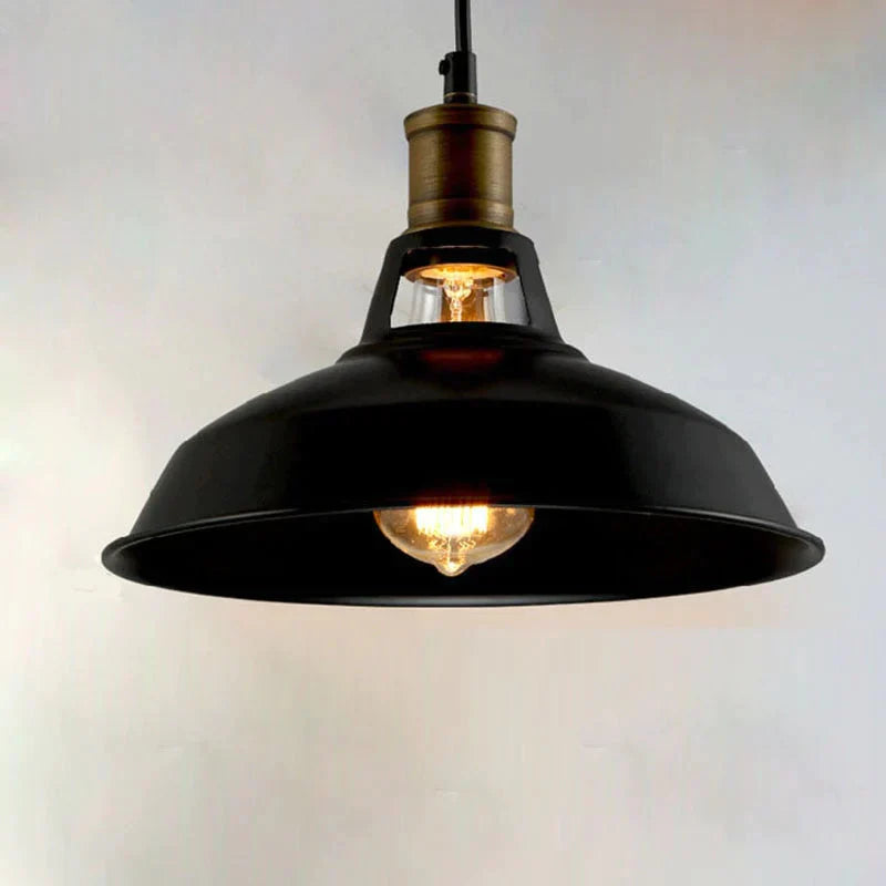 Industrial Vintage Pendant Lights Loft Rh Antique Black/White Lamps For Restaurant/Bar/Coffee