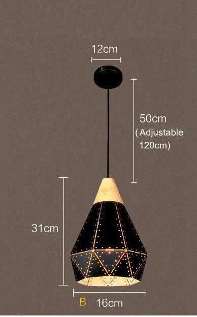Pendant Lights Modern Lighting Lamps Diamond Shape Starry Metal Lamp For Kitchen Island Dinning