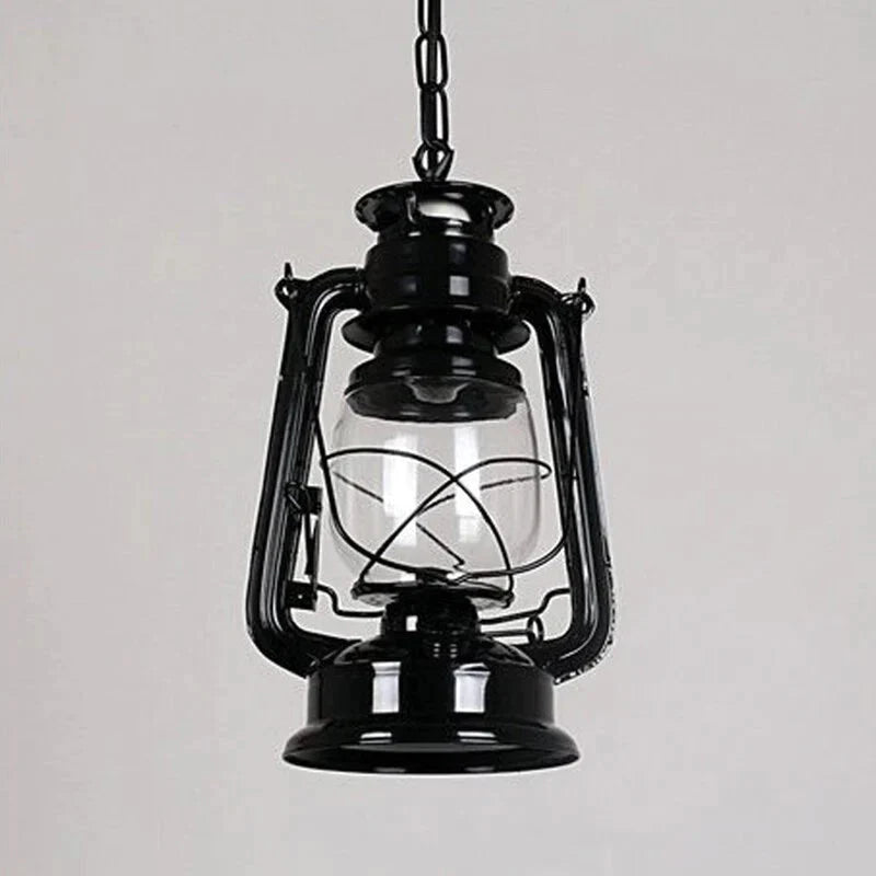 Retro Vintage Lantern Kerosene Pendant Lamp E27 Lights Loft Restaurant Master Bedroom Dining/Living