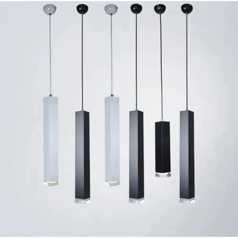 Pendant Lights Modern Kitchen Lamp Dining Room Bar Counter Shop Pipe Light Square Tube Spot
