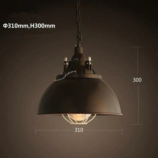 Vintage Loft Pendant Lights Single Head Pot Droplight Metal Industrial Hanging Lamp Dining Room