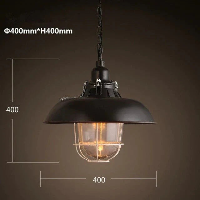 Vintage Loft Pendant Lights Single Head Pot Droplight Metal Industrial Hanging Lamp Dining Room