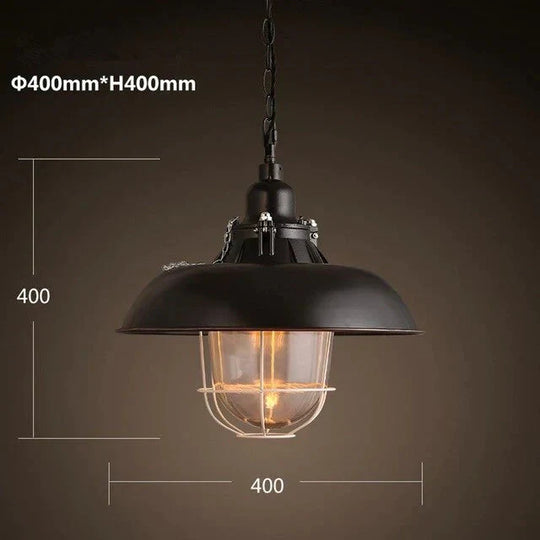 Vintage Loft Pendant Lights Single Head Pot Droplight Metal Industrial Hanging Lamp Dining Room