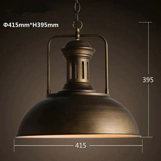 Vintage Loft Pendant Lights Single Head Pot Droplight Metal Industrial Hanging Lamp Dining Room