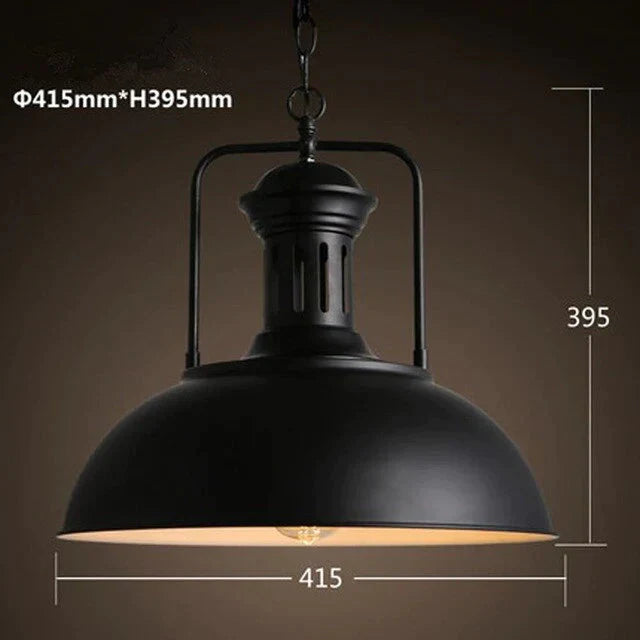 Vintage Loft Pendant Lights Single Head Pot Droplight Metal Industrial Hanging Lamp Dining Room