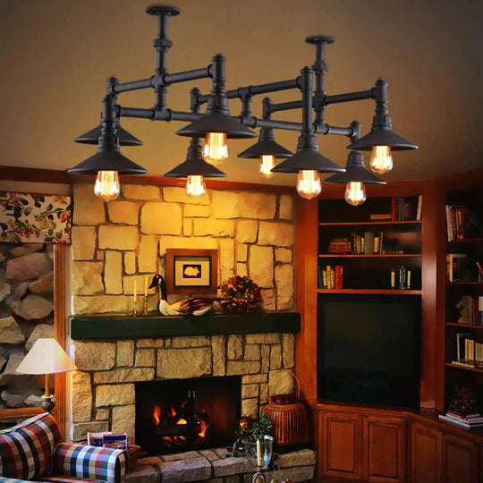 Led E27 Rustic Iron Pipe Led Lamp.led Light.pendant Lights.led Pendant Lamp For Foyer Dinning Room