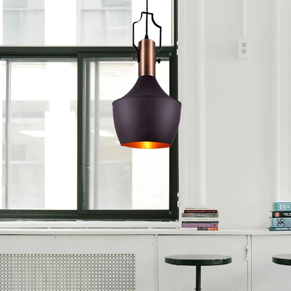 Retro Industrial Chandelier Light Black Metal Shade Housing Kitchen Restaurant Bar Cafe Led Pendant