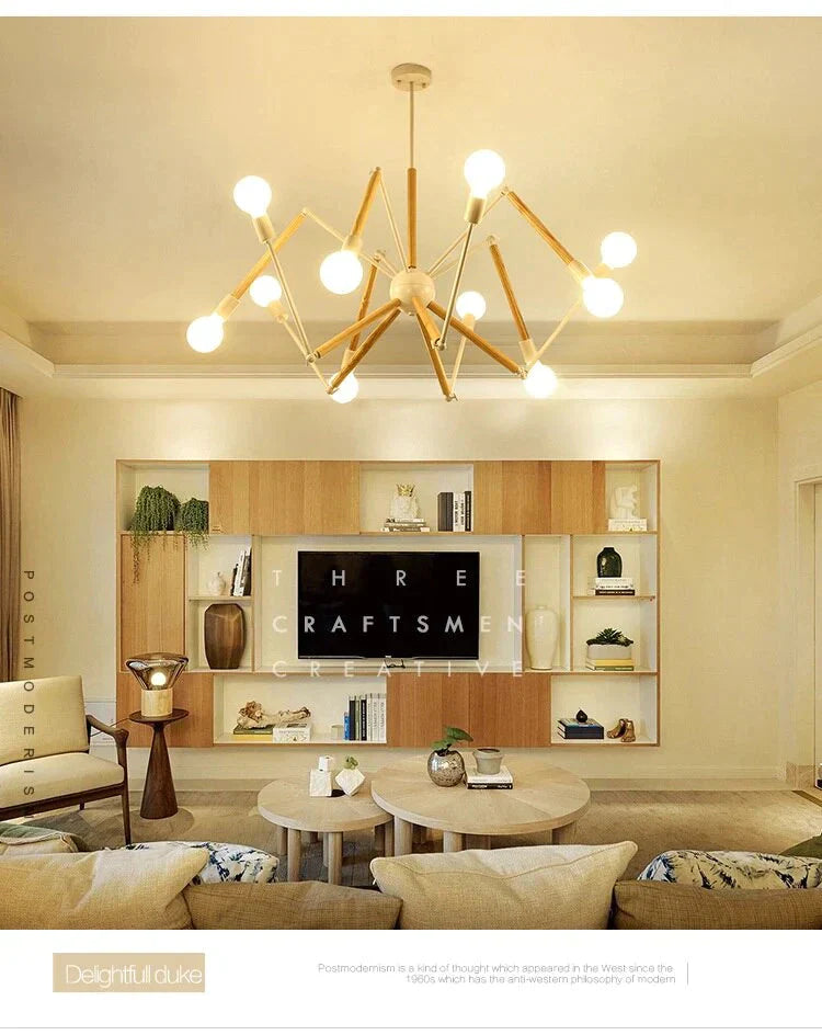 Pendant Lights Industrial Hanging Spider Light Modern Lamp Adjustable Nordic Retro Living Room Loft