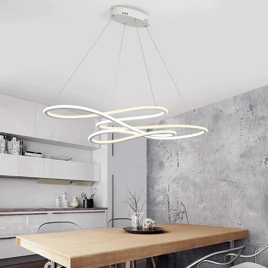 Double Glow Modern Led Pendant Light For Kitchen Dining Living Room Suspension Luminaire Hanging