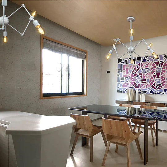 Art Deco Modern Spider Pendant Lights With 6/8/10/12 Heads Adjustable E27 Led For Restaurant Bar
