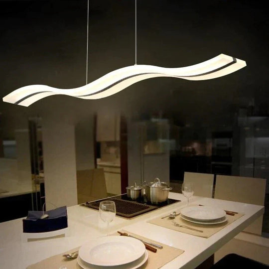 Creative Pendant Lights Led Modern Coffe Bar Acrylic + Metal Suspension Hanging Ceiling Lamp For