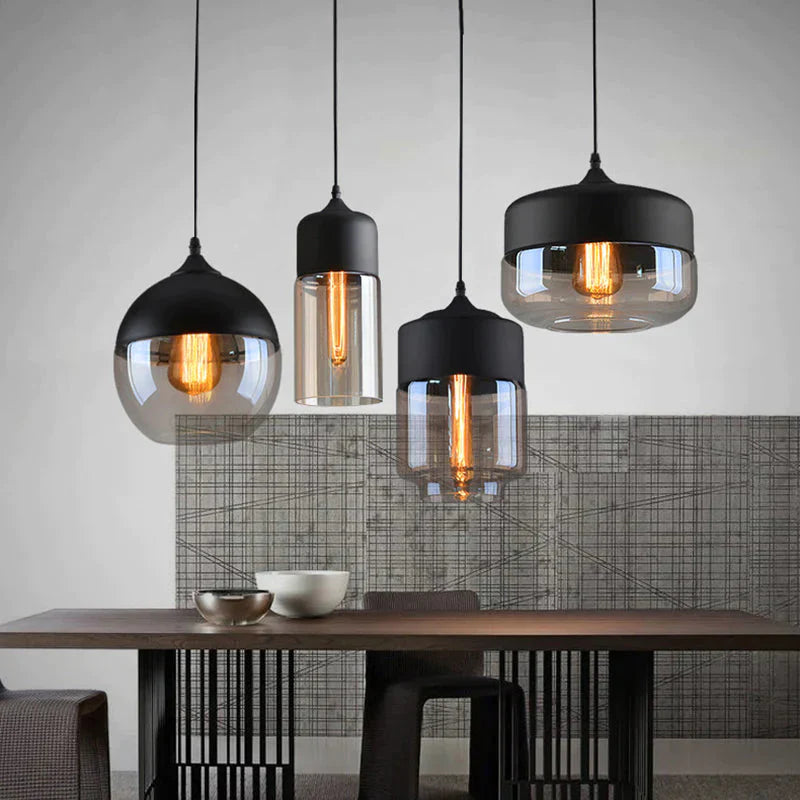 Nordic Modern Loft Hanging Glass Pendant Light For Kitchen Bar Living Room Bedroom