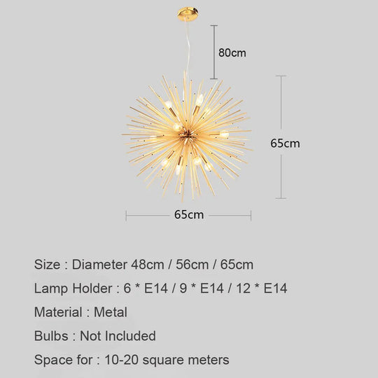 Nordic Pendant Lights Antique Living Room Handing Lamps Gold Artistic Led Lighting Industrial
