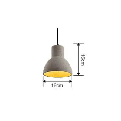 Vintage Art Deco Cement Engraved Hanging Pendant Lamp E27 Led Light With Switch Lighting Fixture