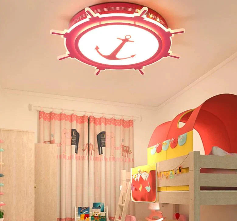 Modern Led Ceiling Chandelier For Bedroom Study Room Children Kids Rom Home Deco White/Pink/Blue