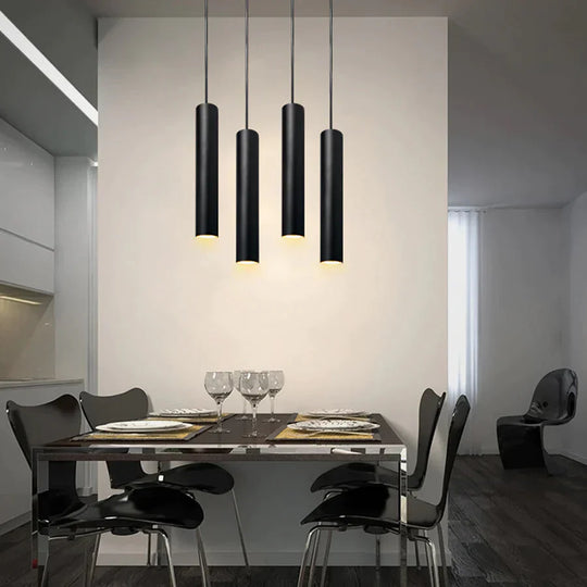 Cylinder Pipe Pendant Lights Kitchen Island Dining Room Bar Counter