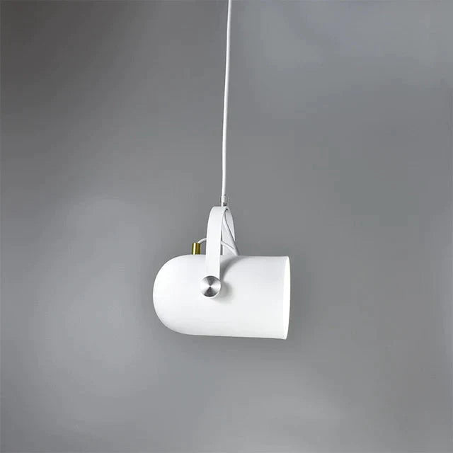 Nordic Minimalism Droplight Angle Adjustable E27 Small Pendant Lights White / Black Power Cord
