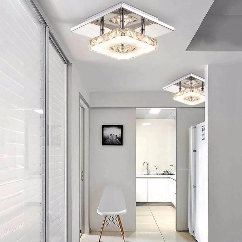 12W Ceiling Lamp Crystal Led Bulb Base High Light Transmittance Cool White/Warm White Modern