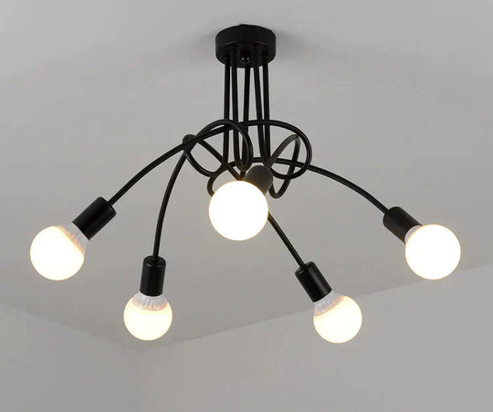 Vintage Loft Chandelier Ceiling Lamp Pendant Lights With No Bulbs
