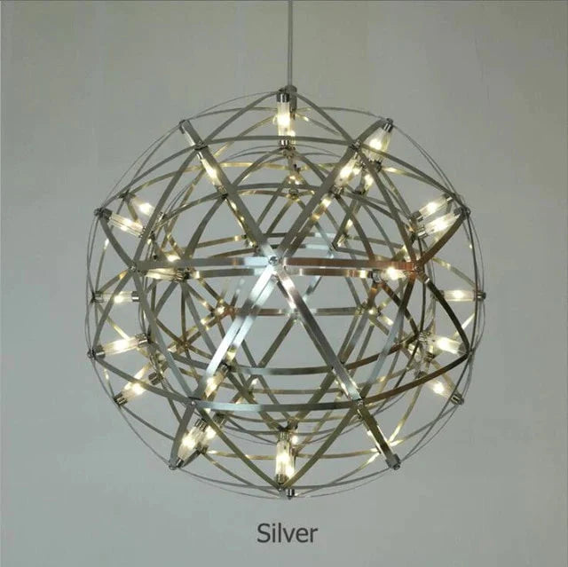 Industrial Loft Iron Ball Sparking Pendant Light Led G4 Modern Nordic Hanging Lamp For Living Room
