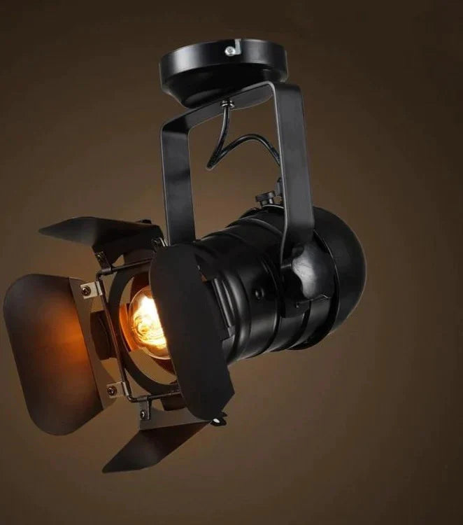 Retro Industrial Led Ceiling Light E27 Bulb Indoor Spot Lamp For Coffee Shop Clothing Store Bar Art