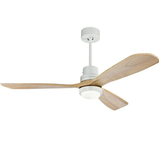 52 Inch Modern Wooden Pendant Fans With Lights Remote Control Ventilador De Techo Fan Led Light