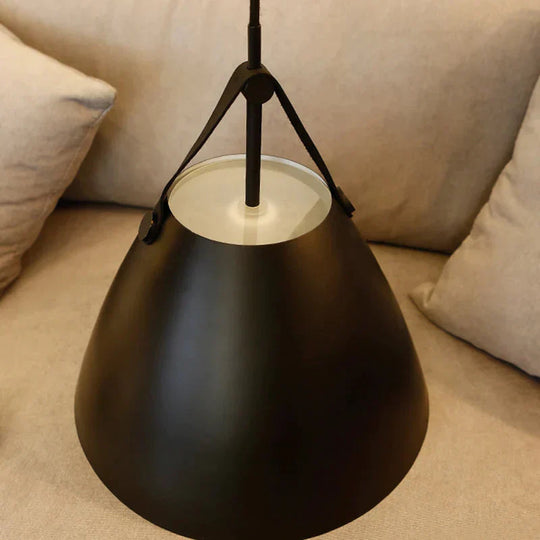 Nordic Simple Black White Pendant Light E27 Led Modern Hanging Lamp For Bedroom Living Room Hotel