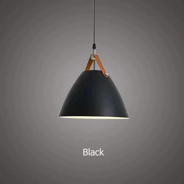 Nordic Simple Black White Pendant Light E27 Led Modern Hanging Lamp For Bedroom Living Room Hotel