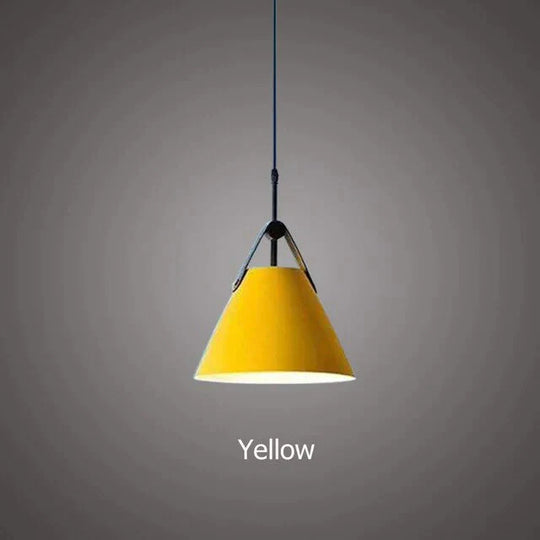 Nordic Simple Black White Pendant Light E27 Led Modern Hanging Lamp For Bedroom Living Room Hotel