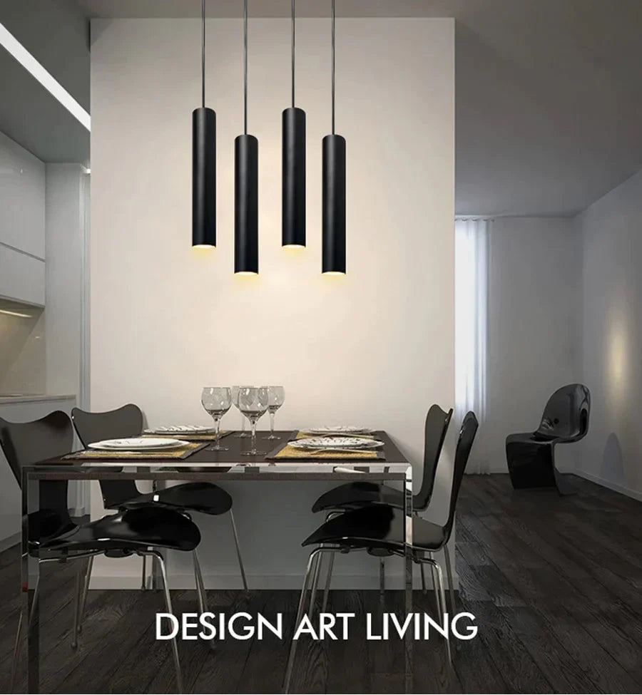 Cylinder Pipe Pendant Lights Kitchen Island Dining Room Bar Counter