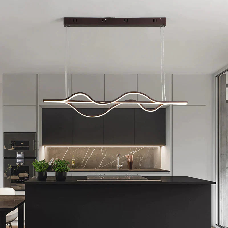 Length 1000Mm 37W Dimmable Rc New Arrival Modern Led Pendant Lights For Dining Room Kitchen Bar Lamp