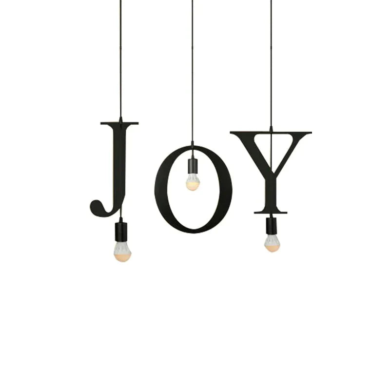 Novelty Loft Iron Letters’ Combination N - Z Pendant Light Led E27 Modern Europe Hanging Lamp For