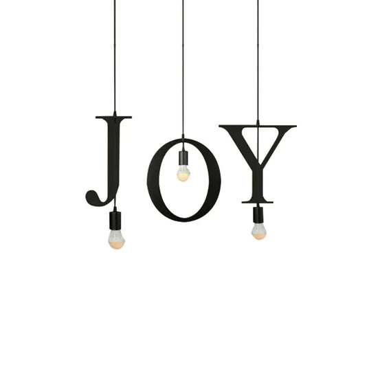 Novelty Loft Iron Letters’ Combination N - Z Pendant Light Led E27 Modern Europe Hanging Lamp For