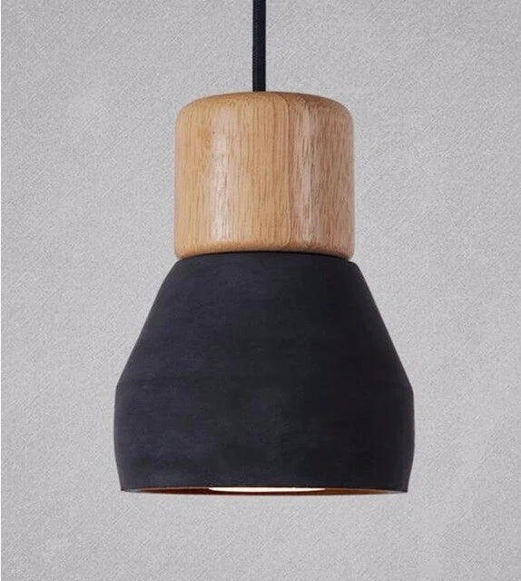 Pendant Lights Modern Fashion Ceiling Lamp Home Lighting Fixture Wood Cement Hanglamp For Kitchen