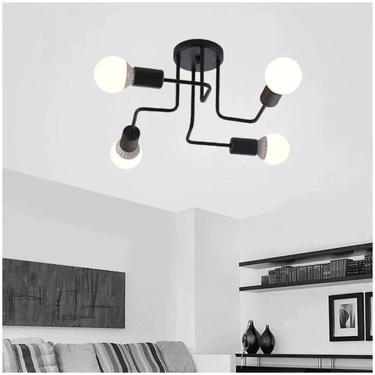 Vintage Ceiling Lights Iron Personality For Living &amp; Bed Room