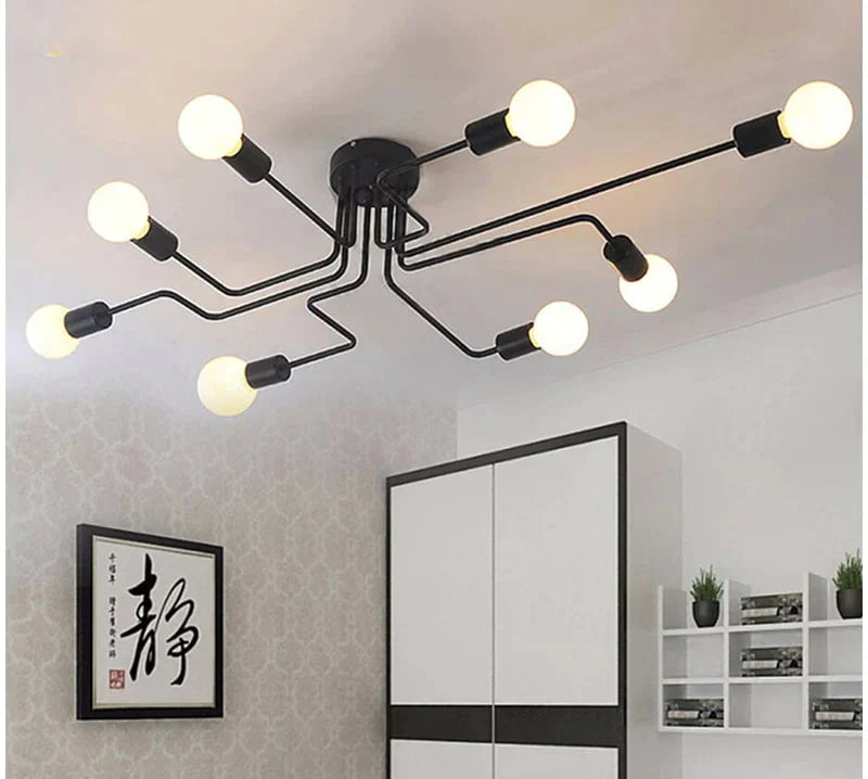 Vintage Ceiling Lights Iron Personality For Living &amp; Bed Room