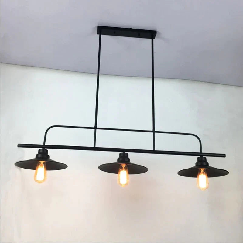 Nordic Retro Industrial Style Wrought Iron Chandelier American E27 Lamp Bar Restaurant Cafe