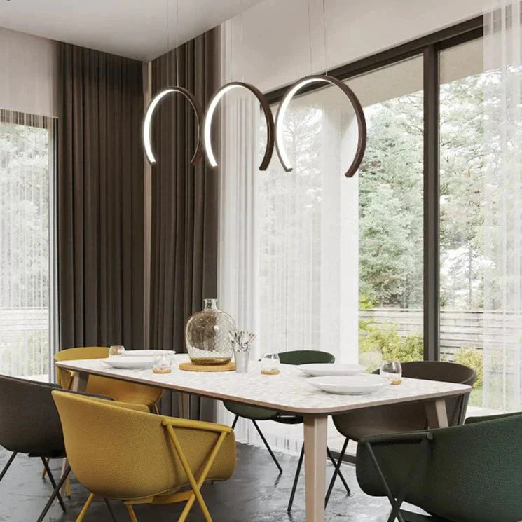 Aluminum Modern Led Pendant Light White/Coffee Led Lamp For Dining Room Living Bedroom Lighting